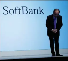  ??  ?? Masayoshi Son, grundlaegg­er og øverste direktør for Softbank, er flov. Foto: Reuters