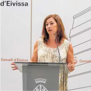  ?? EFE ?? La socialista Francina Armengol, presidenta de Baleares