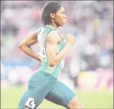  ??  ?? Caster Semenya