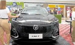  ?? ?? The Uni-T sedan of Changan was a new model that drew a lot of inquiries