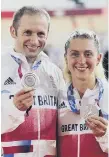  ??  ?? Great Britain's Laura Kenny and Jason Kenny.