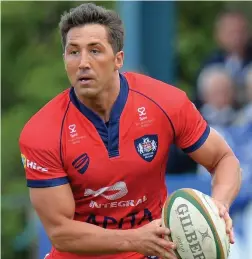  ?? Tony Marshall ?? ● Gavin Henson will make his league debut for West Wales against Vikings in Sunday’s Challenge Cup clash
