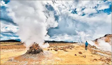  ?? CAMERON HEWITT/RICK STEVES’ EUROPE PHOTOS ?? Namafjall, along Ring Road, is one of Iceland’s most accessible and impressive geothermal areas.