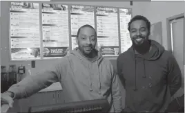  ?? STAFF PHOTO BY DARWIN WEIGEL ?? Business partners Ryan Whitfield, right, and Shawn Pullam opened the first Smoothie King in Waldorf last Sunday. The two currently have three stores and are looking to open more.