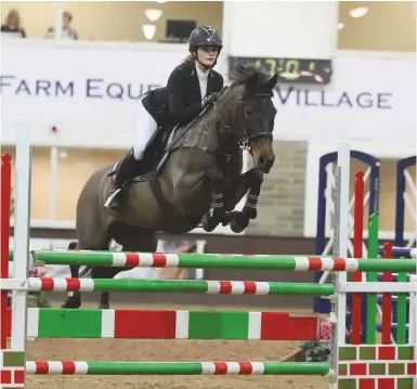  ??  ?? Caterina White hits the heights with Sky Bonita I to take their ‘best-ever win’ in the winter JC qualifier