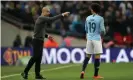  ?? Photograph: Nick Potts/PA ?? Sané credits the Manchester City manager, Pep Guardiola, with improving his game ‘in every single area’.