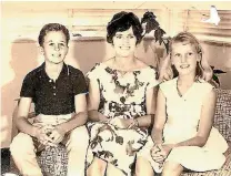  ??  ?? Tom Beale’s wife Joan with children Gary and Laraine.