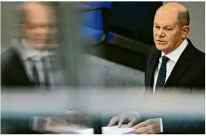  ?? Foto: John Macdougall/afp ?? Bundeskanz­ler Olaf Scholz (SPD) hofft auf Fortschrit­te in der Eu-asylpoliti­k.