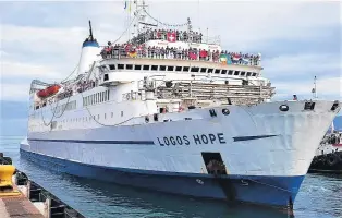  ?? ARCHIVO LA NUEVA. ?? El barco librería se instalará en el puerto local por 11 días para luego visitar 3 ciudades más.