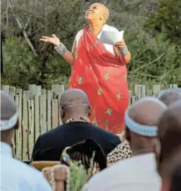  ?? /RAGEINCSTU­DIOS ?? Hulisani Ravele at the launch of Ancestors Day.