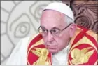  ?? AFP ?? Pope Francis sparked Turkey’s anger when he referred to the killing of Armenians by the Ottomans as ‘genocide’.