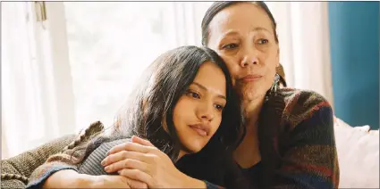  ?? Canadian Press photo ?? Actors Tanaya Beatty, left, and Tina Keeper are shown in a scene from the movie “Through Black Spruce” in this handout image. When it came to choosing a director for her new Indigenous-focused drama, Cree producer-actor Keeper says she felt fortunate to land Toronto filmmaker Don McKellar.