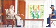  ??  ?? Chief of Army Staff General MM Naravane called on Prime Minister Narendra Modi in New Delhi on Thursday.