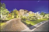  ?? DeCaro Auctions Internatio­nal ?? A 14,070-square-foot, four-bedroom, 10-bath mansion in The Ridges in Summerlin will go to auction Aug. 1.