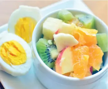  ?? PHOTO: GOOGLE.COM ?? I eat one boiled egg together with fruits as my snacks two-three times daily to increase my protein intake as well as to help maintain smooth digestion.