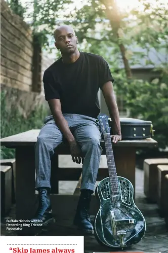  ?? ?? Buffalo Nichols with his Recording King Tricone Resonator