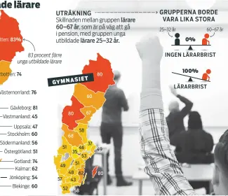  ??  ?? INGEN LÄRARBRIST LÄRARBRIST