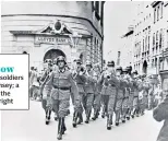  ??  ?? THEN AND NOW
German soldiers on Guernsey; a scene in the film, far right