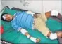  ?? RISHIKESH CHOUDHARY ?? Shrikant Parol, 28, was severely injured in the accident.