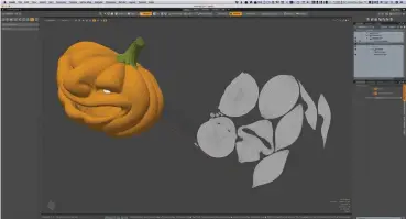  ??  ?? Below: Modo 12.2 comes with a range of procedural uv tools including the ability to create a mesh from a uv