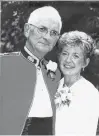  ?? CONTRIBUTE­D ?? John and Gladys Stewart were filled with pride and happiness at the wedding of their daughter, Jacalyn, in 1999.