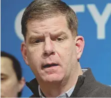  ?? STAFF FILE PHOTO BY NANCY LANE ?? VOTING THEIR POCKETBOOK: Mayor Martin J. Walsh has received $28,000 from cops since inking a new contract.