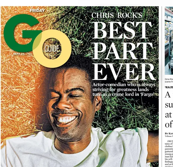  ?? DANA SCRUGGS/THE NEW YORK TIMES ?? Chris Rock, at his home in New Jersey on Sept. 8, plays a methodical crime boss in the fourth season of “Fargo.”