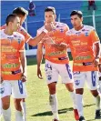  ?? APG ?? Jugadores de Sport Boys festejan la clasificac­ión.