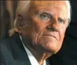  ??  ?? The Rev. Billy Graham at a press conference in June 2005 in New York. The evangelist, 99, died Wednesday.