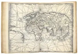  ??  ?? Fig 2: A 1513 edition of Ptolemy’s Geographic­a. With Daniel Crouch