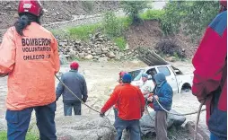  ?? Twitter ?? Rescate en el río Pismanta, en La Rioja