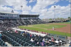  ?? AP photo ?? The Boston Red Sox play the Minnesota Twins during a spring training game on Sunday.