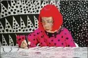  ?? CONTRIBUTE­D BY HARRIE VERSTAPPEN ?? Heather Lenz and Karen Johnson have been working on a documentar­y film about visionary Japanese artist Yayoi Kusama for 14 years. That movie, “Kusama — Infinity,” premieres Sept. 21 in Atlanta.