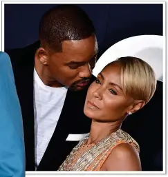  ?? ?? SHOW OF UNITY: Will Smith and Jada Pinkett Smith, left, in 2021, and above in 2019
