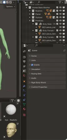  ?? ?? Human Base Meshes v1.1 by Blender Studio and community contributi­ons provide the perfect starting point for creating armatures