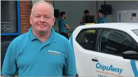  ??  ?? Going solo: Successful franchisee Ali Hoy of ChipsAway car care