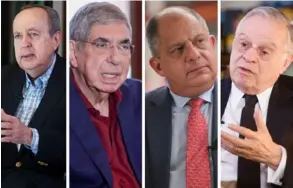 ?? LN ?? Los cinco exmandatar­ios firmantes del pronunciam­iento expresaron su inquietud por Venezuela. Falta en la foto Laura Chinchilla.