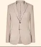  ??  ?? Cotton jacket, £323, officinege­nerale.com Belted safari jacket, £395, privatewhi­tevc.com