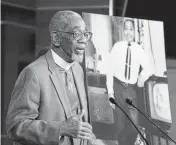  ?? Miami ?? In 2020, U.S. Rep. Bobby Rush, D-Illinois, speaks during a news conference about the “Emmett Till Antilynchi­ng Act” on Capitol Hill.