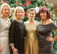  ??  ?? SHOUT Lunch Organisers, Imelda Henry, Emma Flanagan, Jo Shortt pictured with Emma Hannigan in 2014