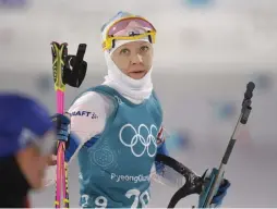  ?? FOTO: LEHTIKUVA/TIMO JAAKONAHO ?? Kaisa Mäkäräinen inleder sitt OS på lördag.