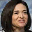  ??  ?? In this June 22, 2016, file photo, Facebook Chief Operating Officer Sheryl Sandberg speaks at the American Enterprise Institute in Washington. In a Facebook post on Sunday, Sandberg warned of a potential backlash against women and urged companies to...