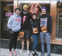 ?? PHOTO PROVIDED ?? Virtual Troy Turkey Trotters pose for a photo.