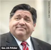  ??  ?? Gov. J.B. Pritzker