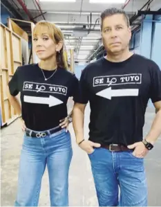  ?? Archivo ?? RISAS DE RABO A CABO. La pareja de comediante­s logró que el público conectara con el espectácul­o.