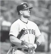  ?? KIM KLEMENT/USA TODAY SPORTS ?? In his rookie season, Red Sox first baseman Michael Chavis smashed 18 homers.