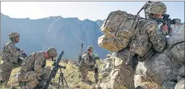  ?? REUTERS PHOTO ?? Nato forces on patrol in the Pech River Valley of Afghanista­n’s Kunar province.