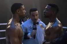  ?? Eli Ade/MGM ?? Michael B. Jordan, left, and Jonathan Majors in “Creed III.”