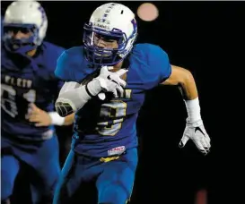  ??  ?? Klein junior wide receiver Austin Trammell and the Bearkats play Dekaney at George Stadium Thursday.