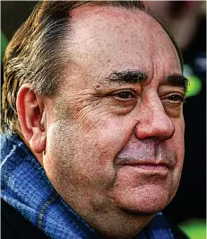  ??  ?? Inquiry submission: Former SNP leader Alex Salmond
